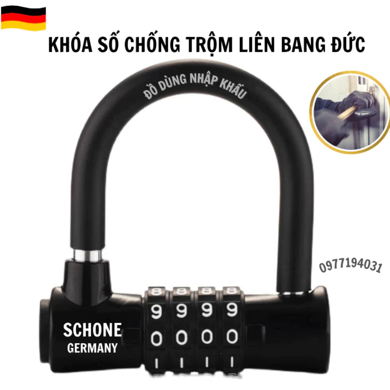Khóa số LIWIN Japan chống trộm hàng cao cấp hàng xuất NHẬT