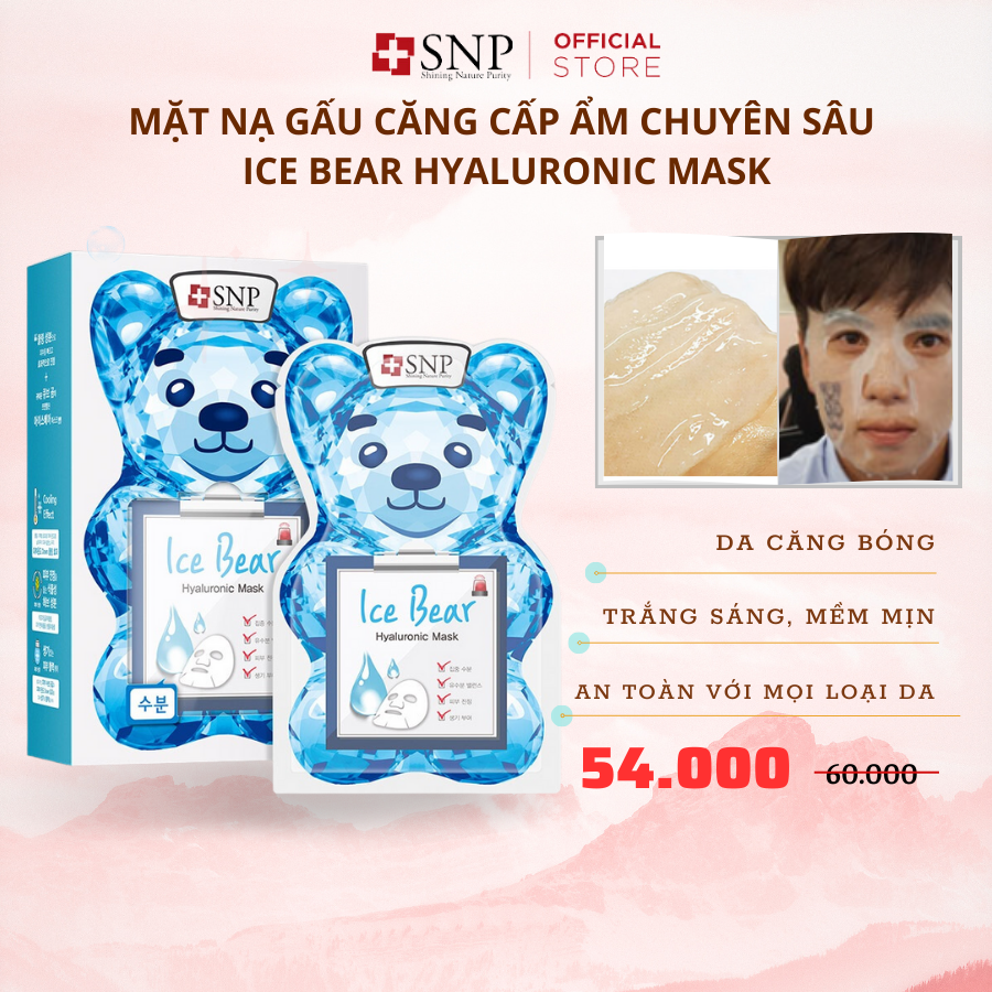 Mặt nạ ice bear mát lạnh dưỡng ẩm cao cấp snp