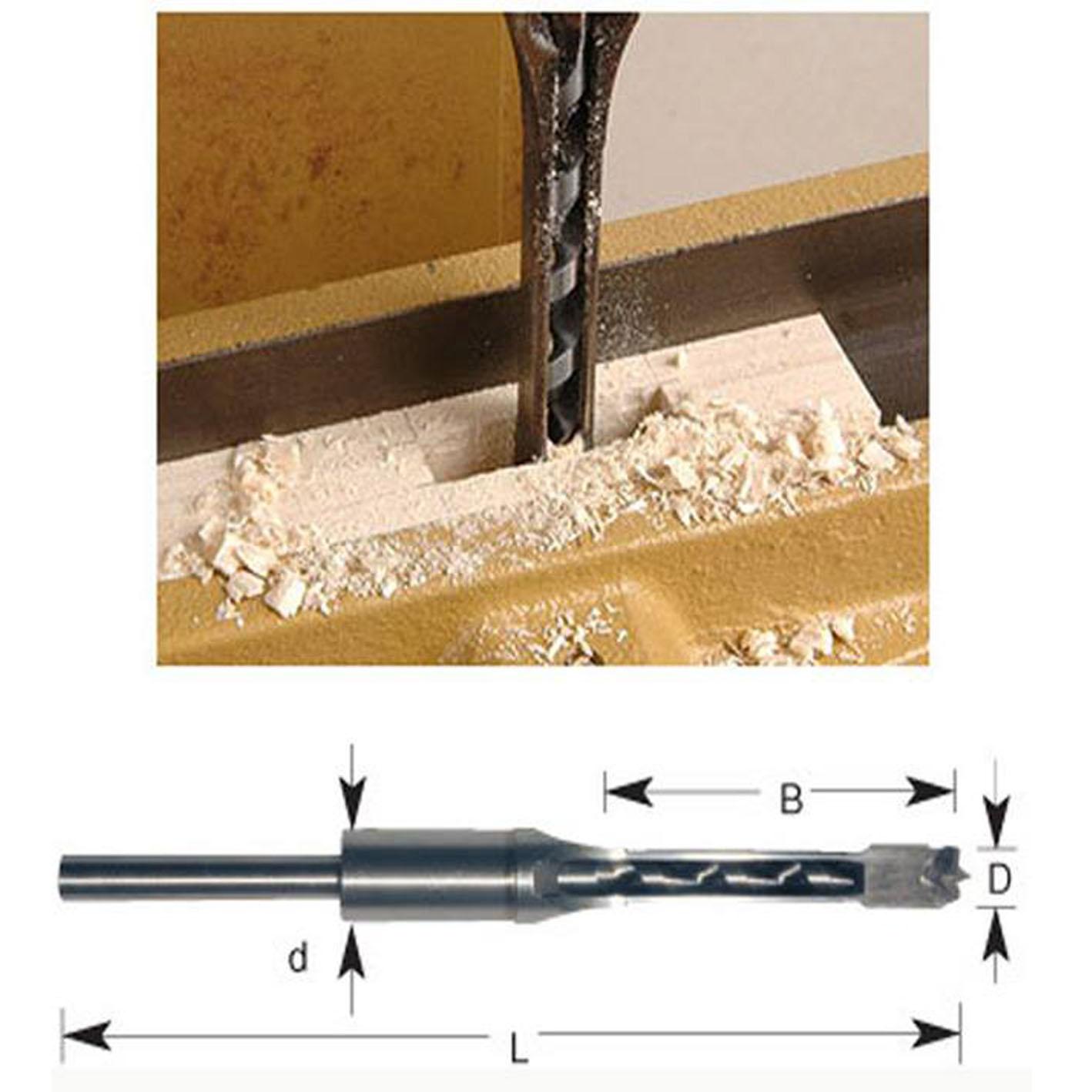 Mũi khoan gỗ đục mộng vuông 15ly loại tốt