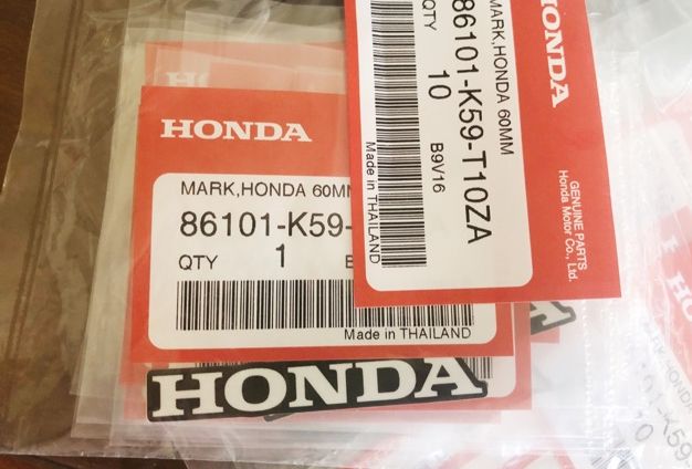 Tem chữ honda dài 6cm chính hãng honda