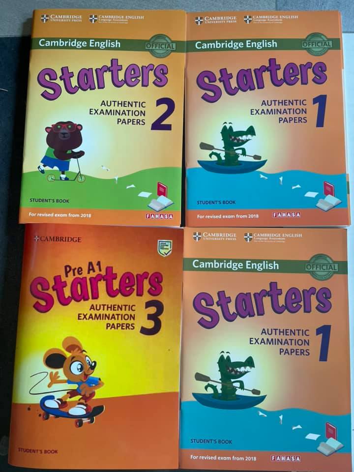sách luyện thi cambridge english starters 1 student s book 123 cho bé 1