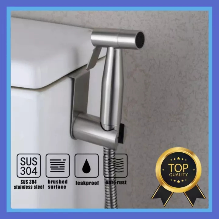 Vòi xịt vệ sinh inox 304 bảo hành 1 năm không gỉ sét vòi xịt bồn cầu vòi xịt toilet xịt vệ sinh sus 304