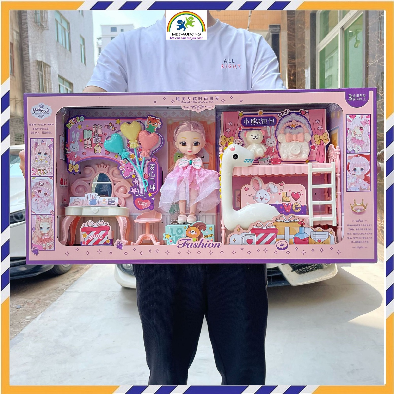 Đồ chơi cho bé gái Đồ chơi búp bê công chúa Bộ hộp quà búp bê Barbie nhiều phụ kiện Quà tặng sinh nhật Đồ chơi nhập vai cho be gái