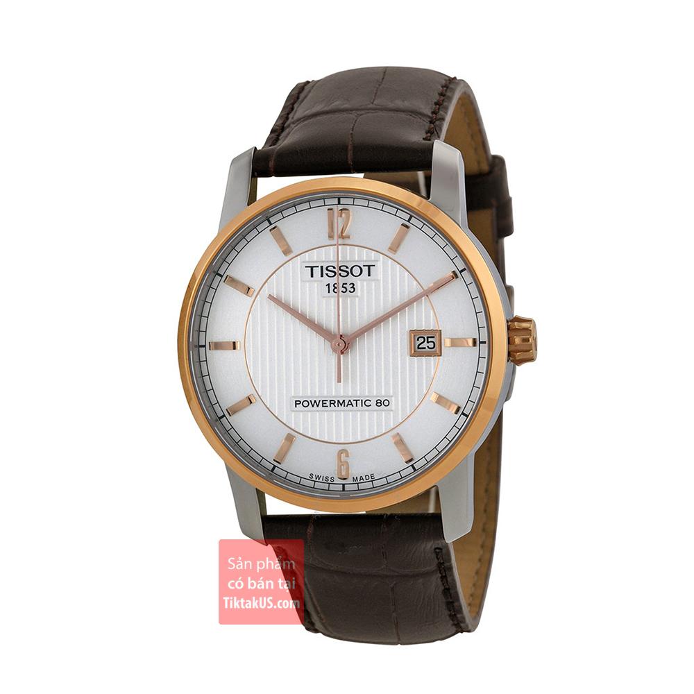 Đồng hồ đeo tay nam tissot titanium t classic t0874075603700