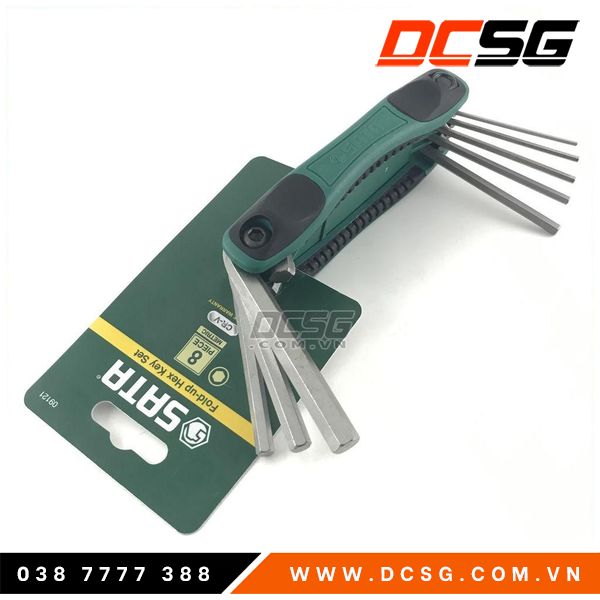 Bộ lục giác gập hệ mét sata 09121