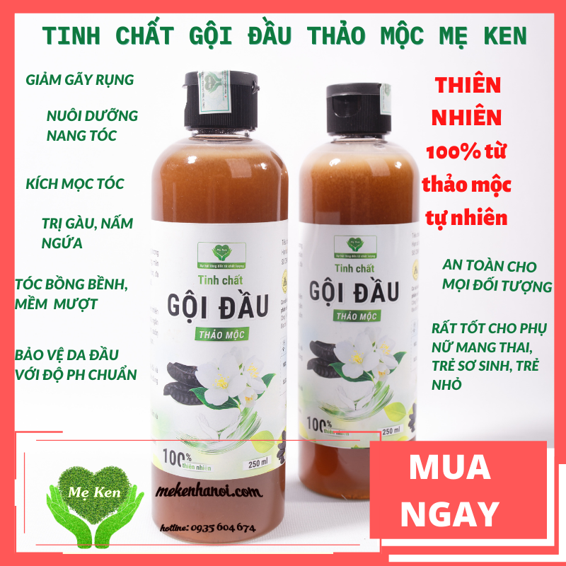 Dầu gội trị gàu Mẹ Ken Trị gàu hiệu quả, trị nấm ngứa da đầu, dành cho người bị gàu nặng đến rất nặng - Chai 250ml