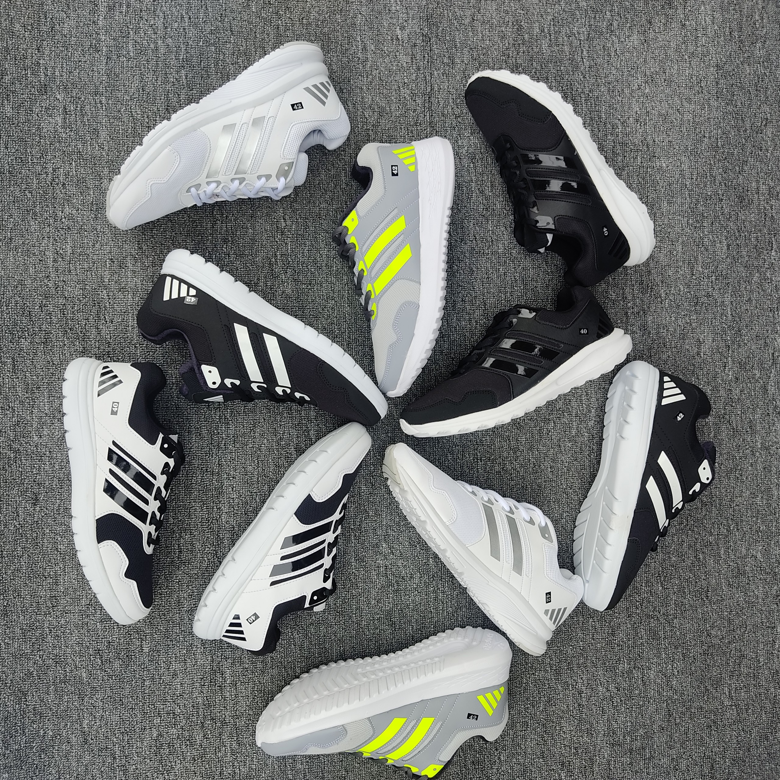 Giày sneaker thể thao đế cao nam nữ 5 màu