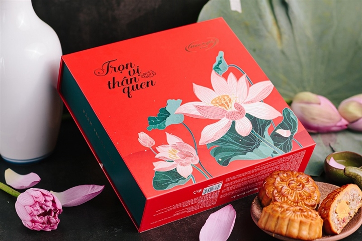 Hộp bánh trung thu 4 bánh 150-200g Cao Cấp, Sang Trọng, Lịch Lãm, Quý Phái