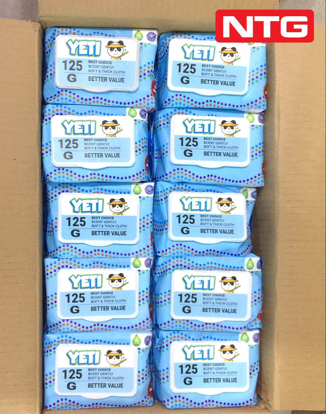 Thùng 30 gói Khăn giấy ướt YETI 125, Màu ngẫu nhiên, Thơm dịu, KHÔNG CỒN, CÓ THỂ DÙNG CHO BÉ, Giá siêu hời