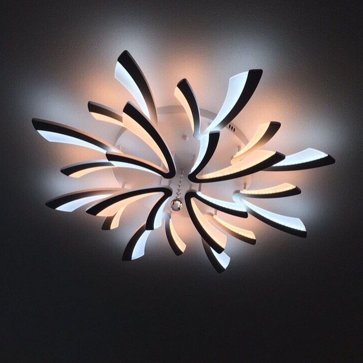 Đèn trần - đèn led mâm - đèn trang trí phòng khách Albert - 3 chế độ sáng tiện ích đèn kèm theo điều khiển từ xa