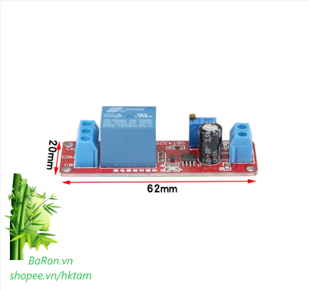 Mạch tạo trễ 0-24 giây ứng dụng đóng hạ cửa tự động, mở tắt đèn tự động