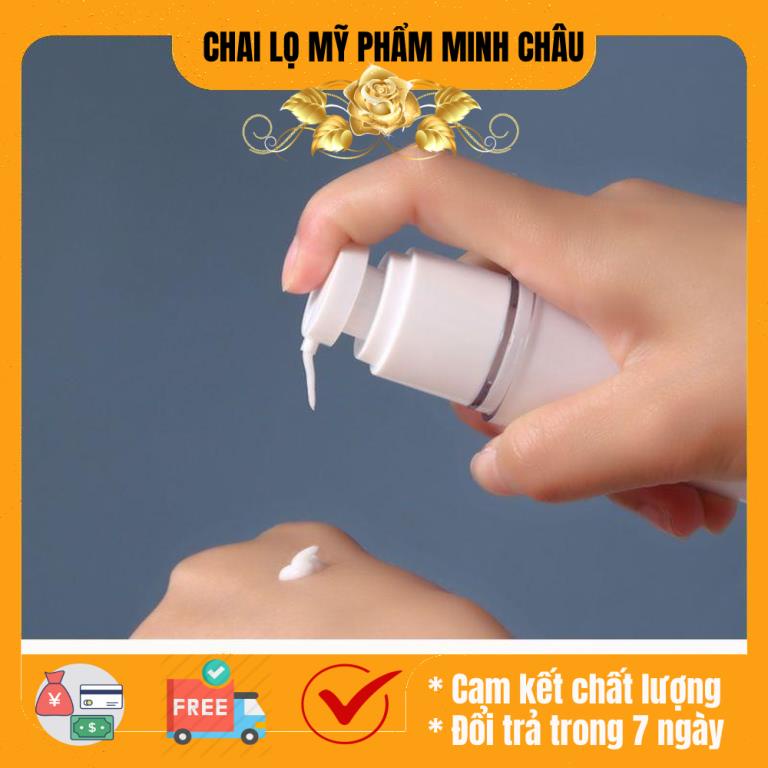 Chai nhựa xịt giọt hút chân không 15ml/10ml/5ml chiết mỹ phẩm