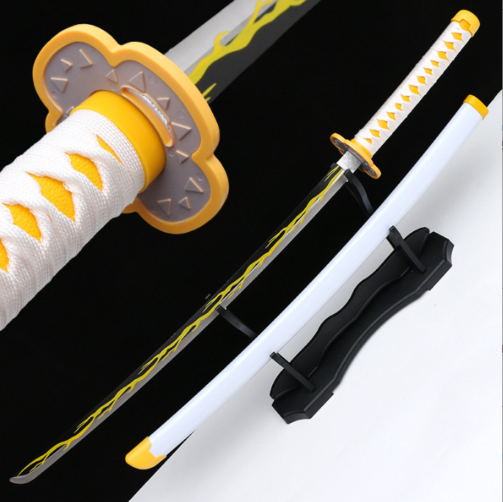 Mô hình Kiếm Gỗ Agatsuma Zenitsu 1m - Kimetsu No Yaiba - Kiếm Gỗ cosplay -Tiệm Anime 2