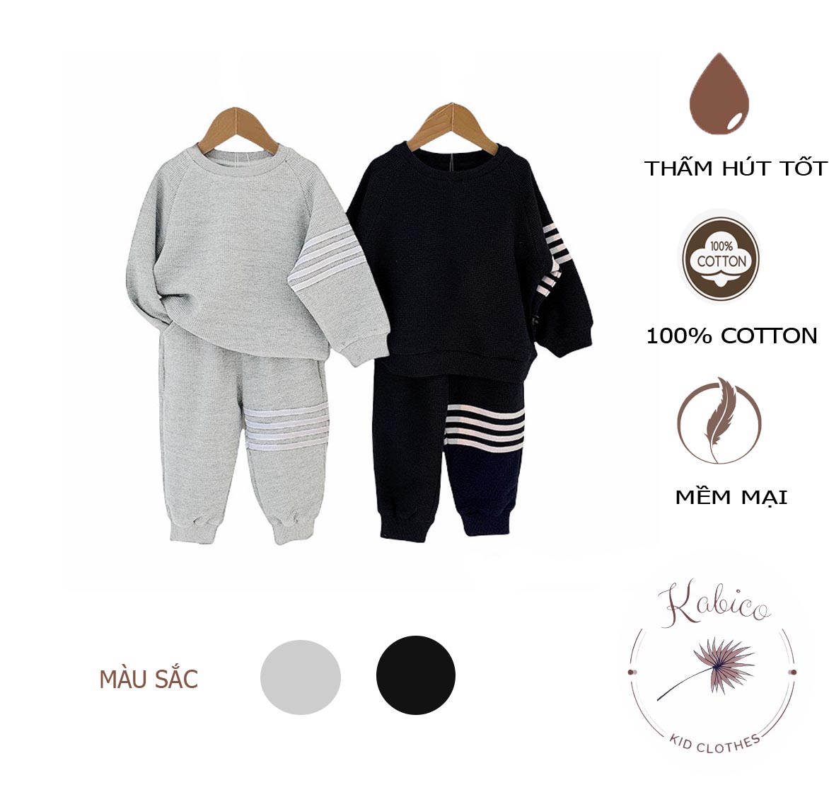 Quần dài thu đông cho bé trai và bé gái, quần cotton cao cấp_A11