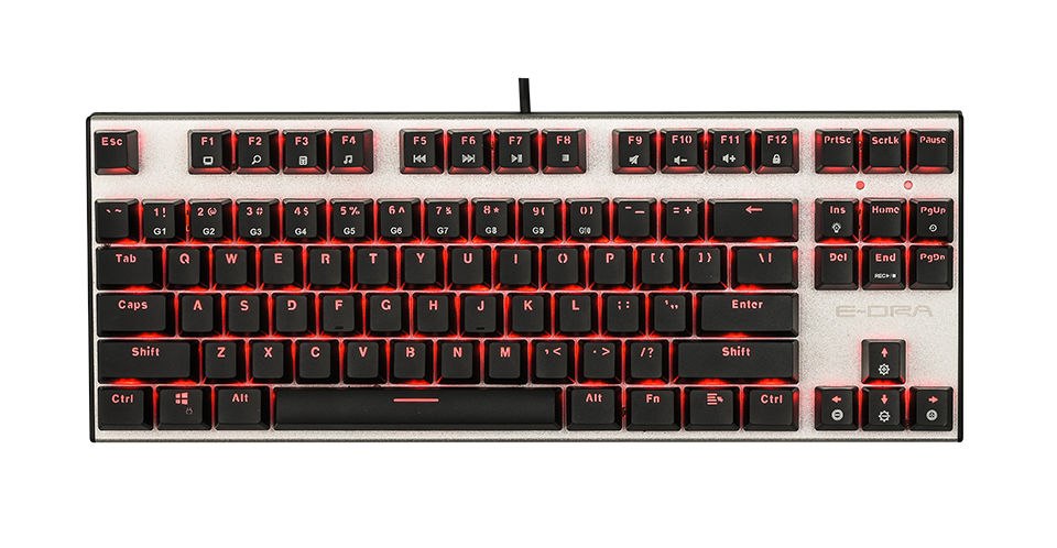 Phím cơ E Dra EK3087 Blue/ Red Led BH 2 năm