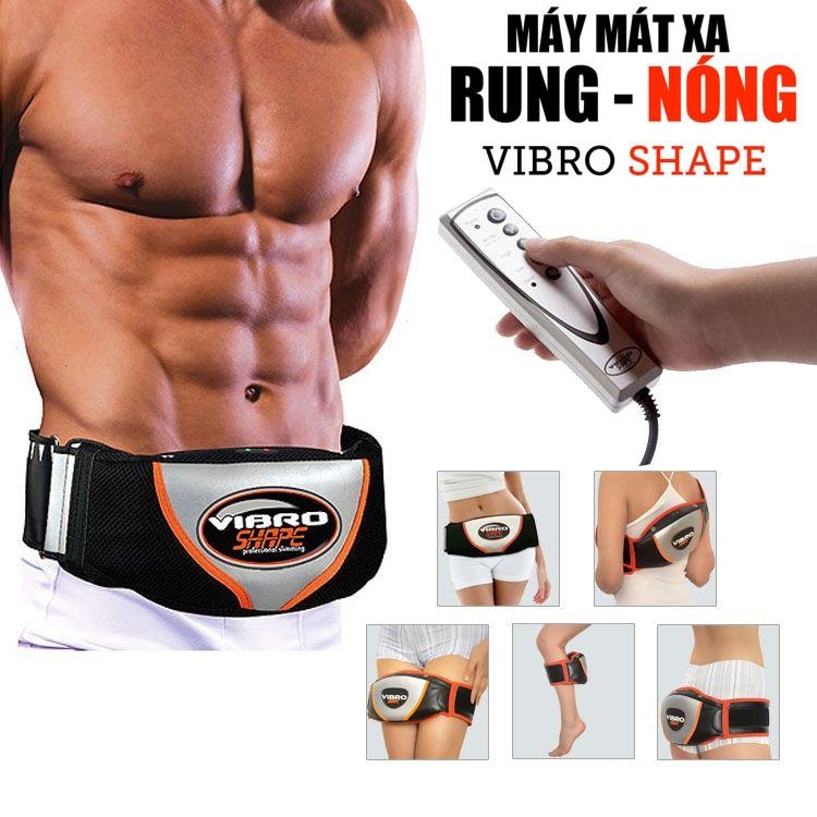Đai massage bụng USA Đai Massage Bụng Máy Massage Bụng Cầm Tay NÓNG VÀ LẠNH VIBRO SHAPE, Giảm Lượng Mỡ Thừa Tích Tụ Lâu Ngày- Vóc Dáng Chuẩn Đẹp