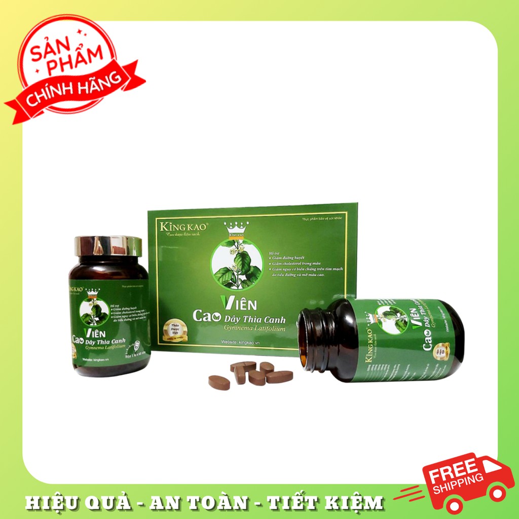 (CAO CẤP) VIÊN CAO DÂY THÌA CANH KINGKAO - Hạ và ổn định đường huyết, ngăn ngừa biến chứng tiểu đường