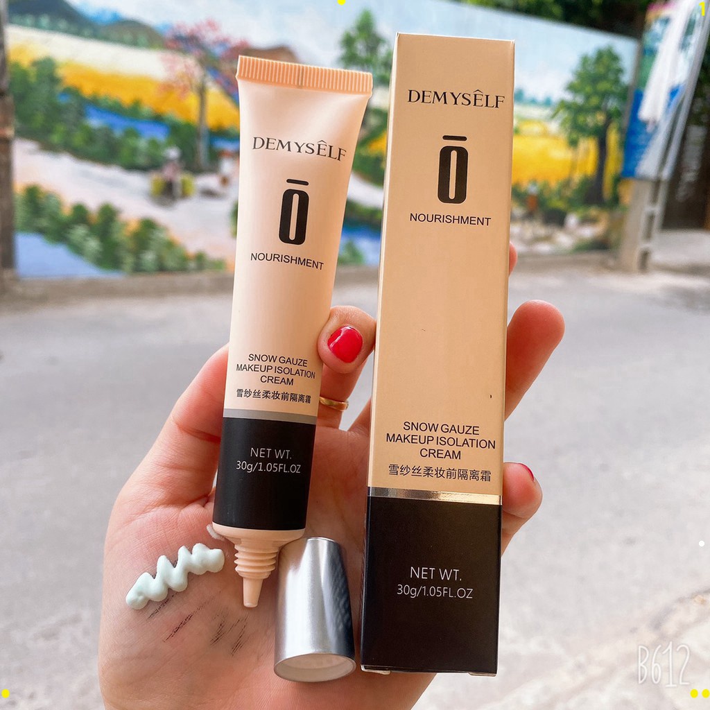 Kem lót mịn nhẹ che khuyết điểm kiềm dầu Nourishment Snow Gauze Makeup Cream DEMY01
