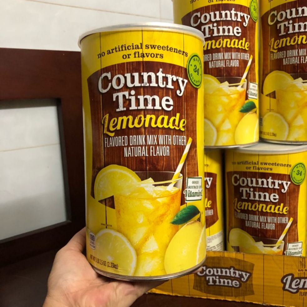 Bột pha nước chanh country time 2.33kg tăng sức đề kháng, nhập mỹ