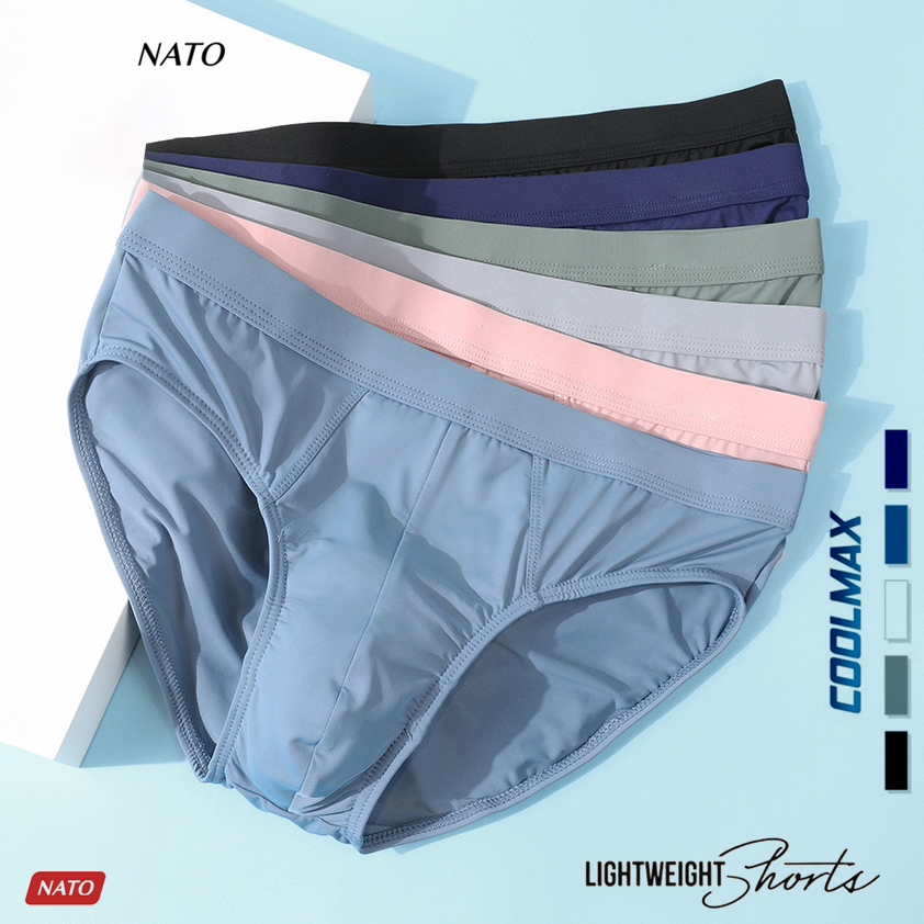 COMBO Quần Lót MODAL Nam Vải Cotton 100% Thun Lạnh Đơn Giản Cao Cấp Màu Đen Xám Trơn Mát Boxer Sịp Đùi Tam Giác Xì Lip Sì NATO