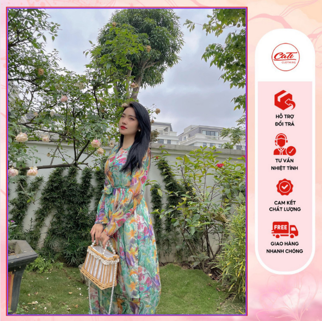 CATI Maxi tơ sang chảnh xuất sắc