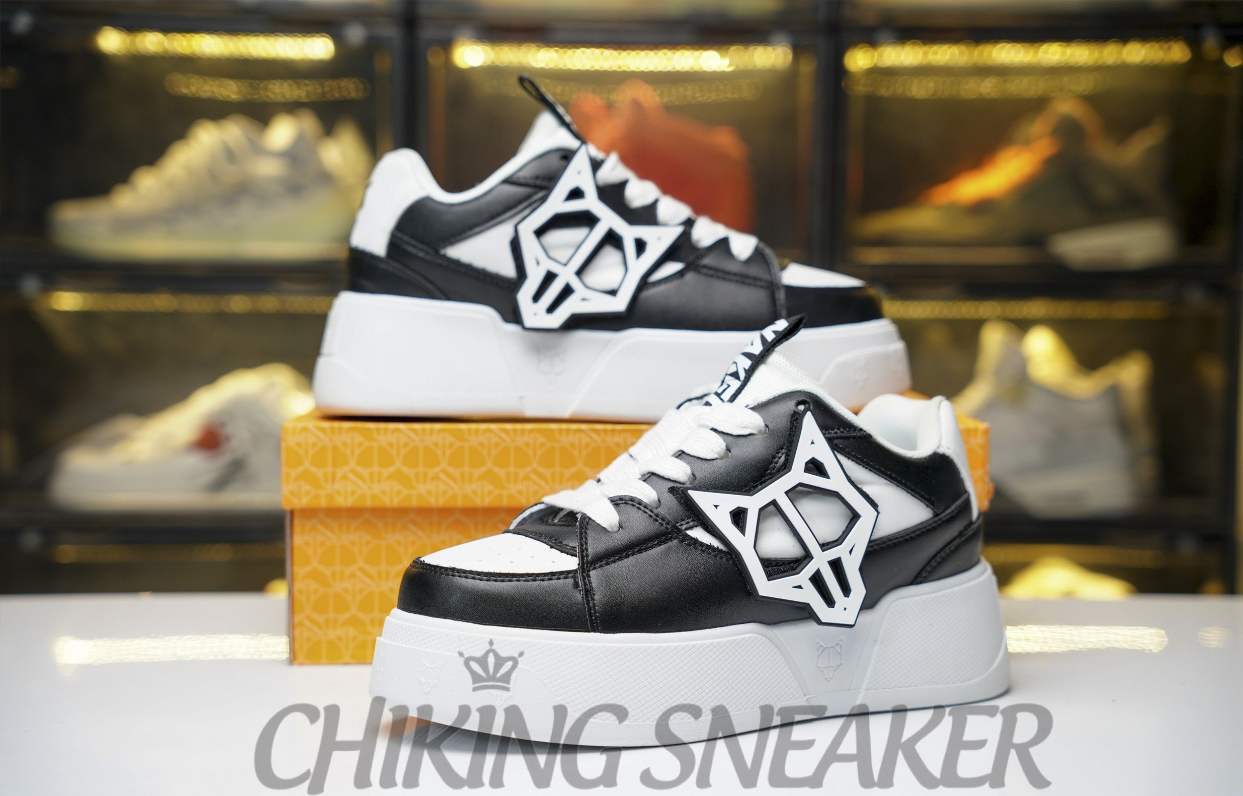Giày Sneaker Nam Nữ Nike NAKED WOLFE Black White Mirro Quality