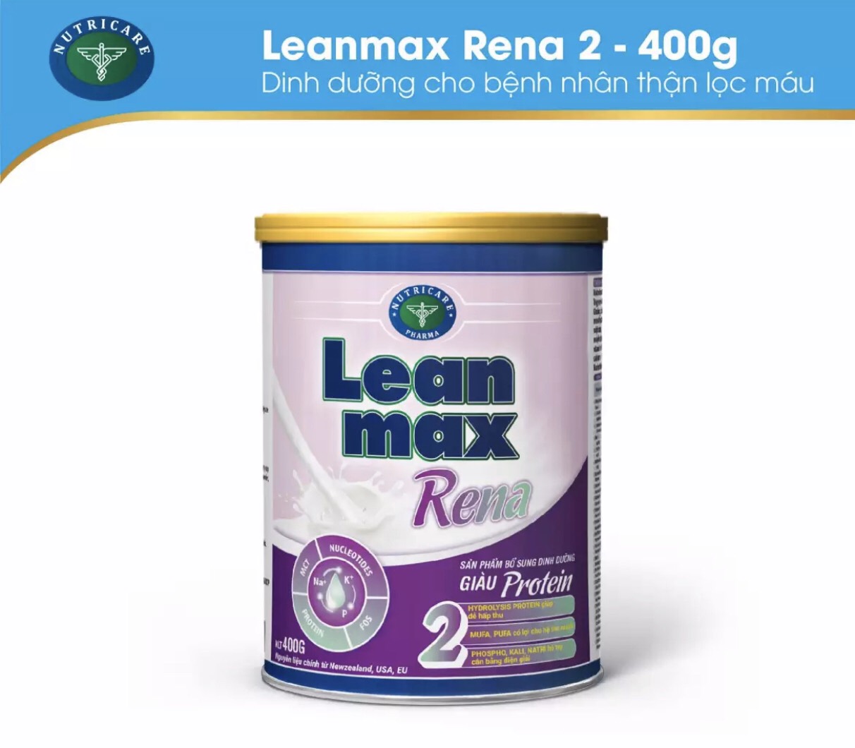 Sữa Leanmax Rena 2 400g - Cho người chạy thận lọc máu