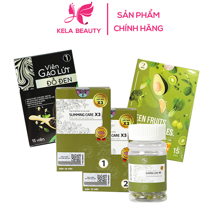 Giảm cân slimming care x3 chính hãng mẫu mới Kela Beauty giảm mỡ bụng nhanh an toàn hiệu quả