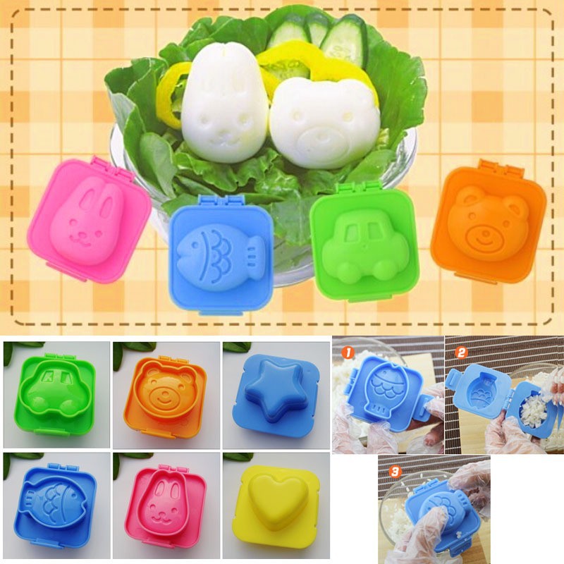 Sét 6 khuôn tạo hình cơm bento