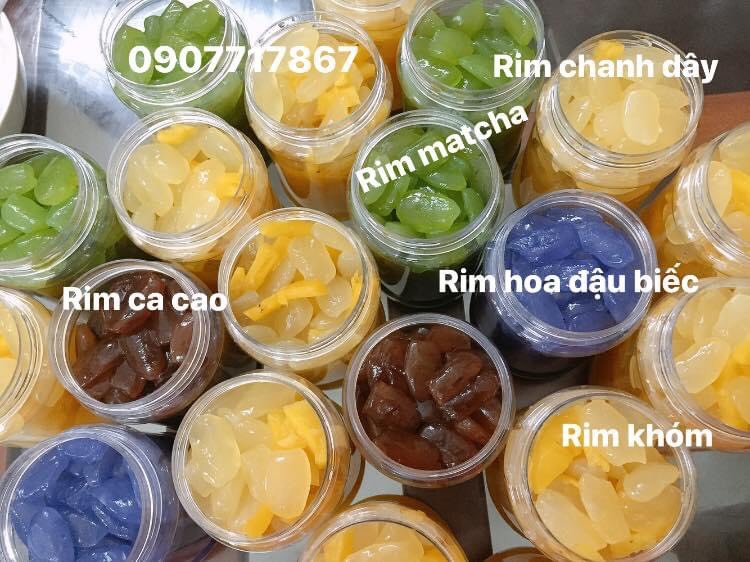 Hạt đác rim khóm(rim bằng đường phèn) hộp 500gr