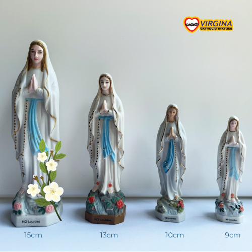 Mẹ lộ đức 9, 11, 13, 17cm - tượng sứ