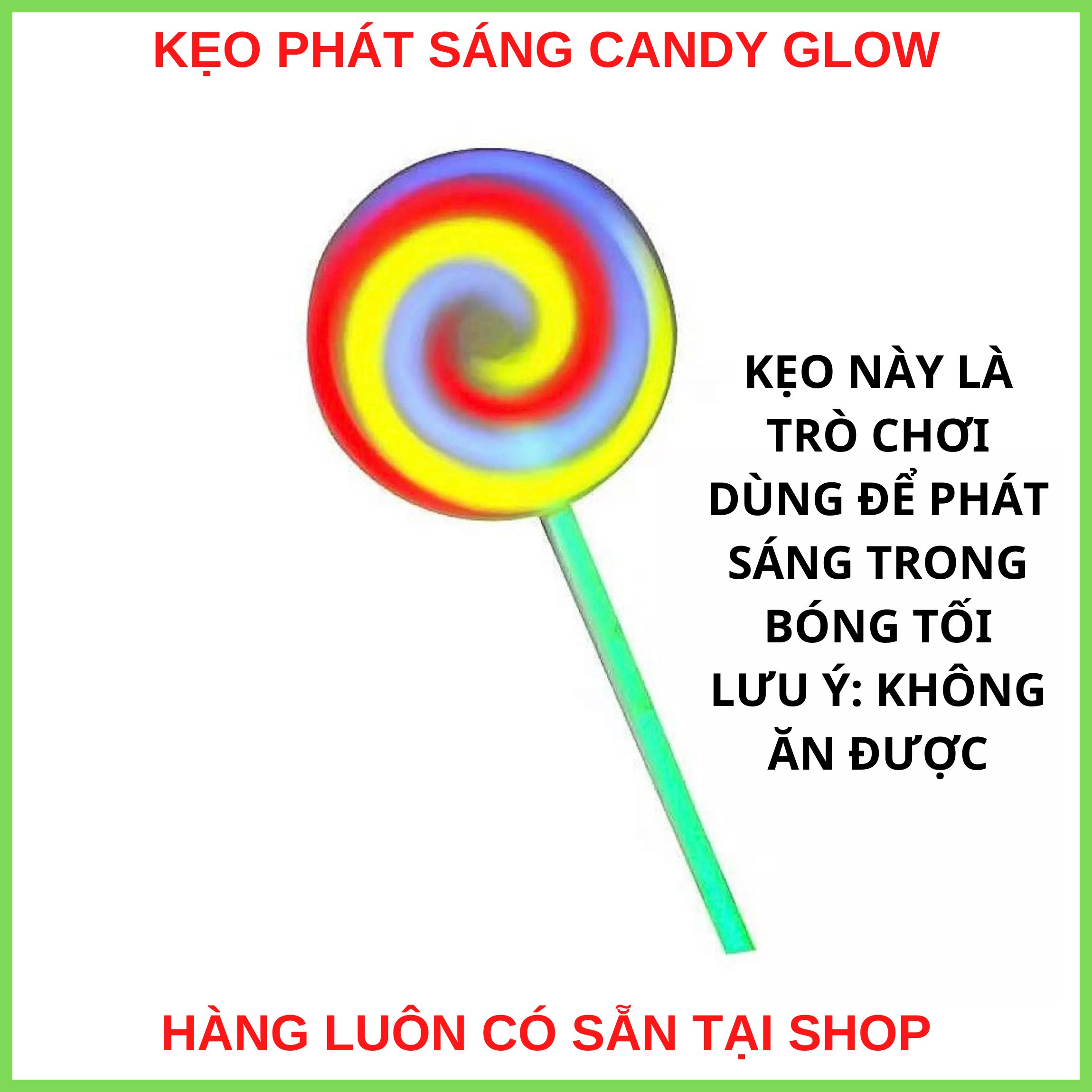 Đồ chơi kẹo mút dạ quang phát sáng độc đáo, thỏa sức sáng tạo