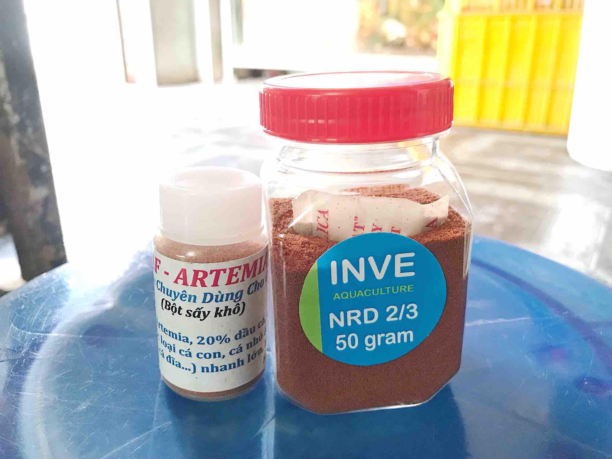 "Hoàn tiền đến 10%" BỘ 2 THỨC ĂN CHO CÁ CON MỚI NỞ ARTEMIA SẤY KHÔ 10G VÀ CÁM THÁI INVE 2 3 50G