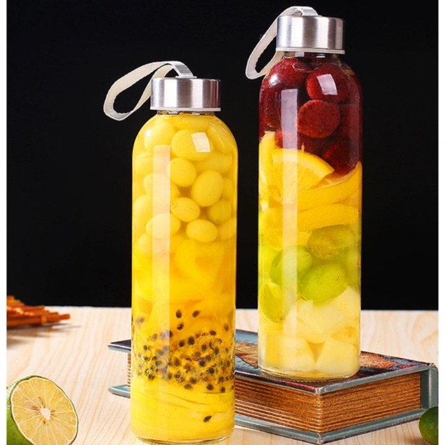 Chai thuỷ tinh nắp dây xách 500ml