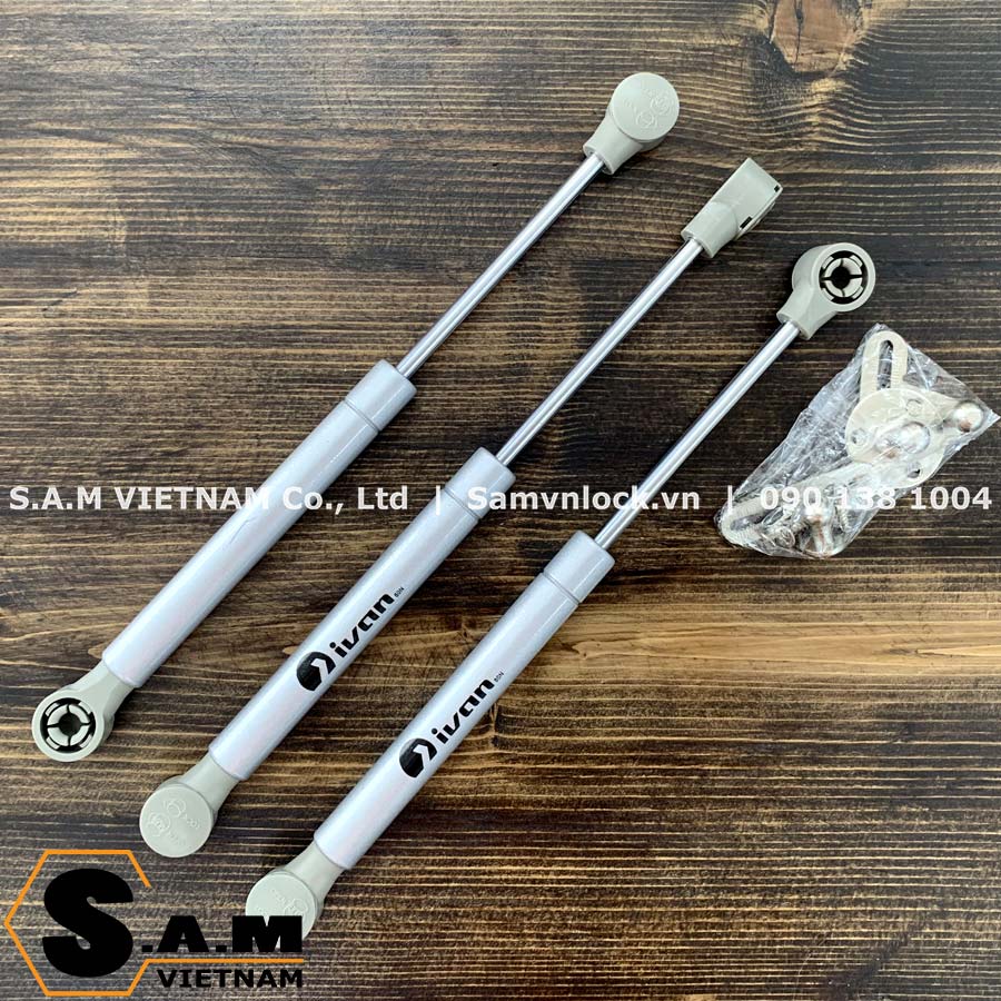 Piston thuỷ lực chống cánh tủ bếp ivan 04301.001 spr 80n màu xám