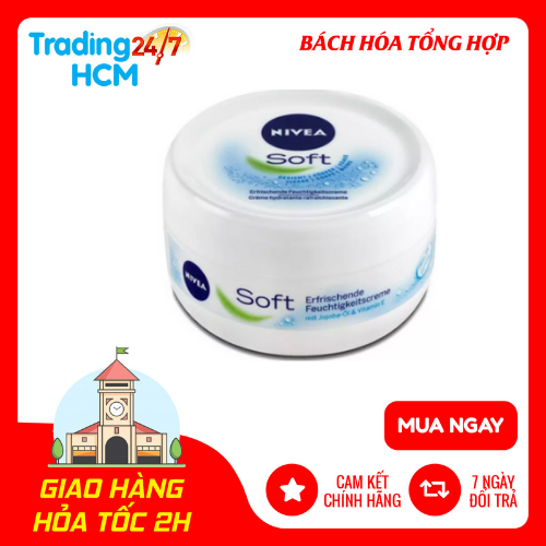 Kem dưỡng ẩm NIVEA SOFT - Dưỡng da mềm mịn [ Hàng chuẩn Đức]