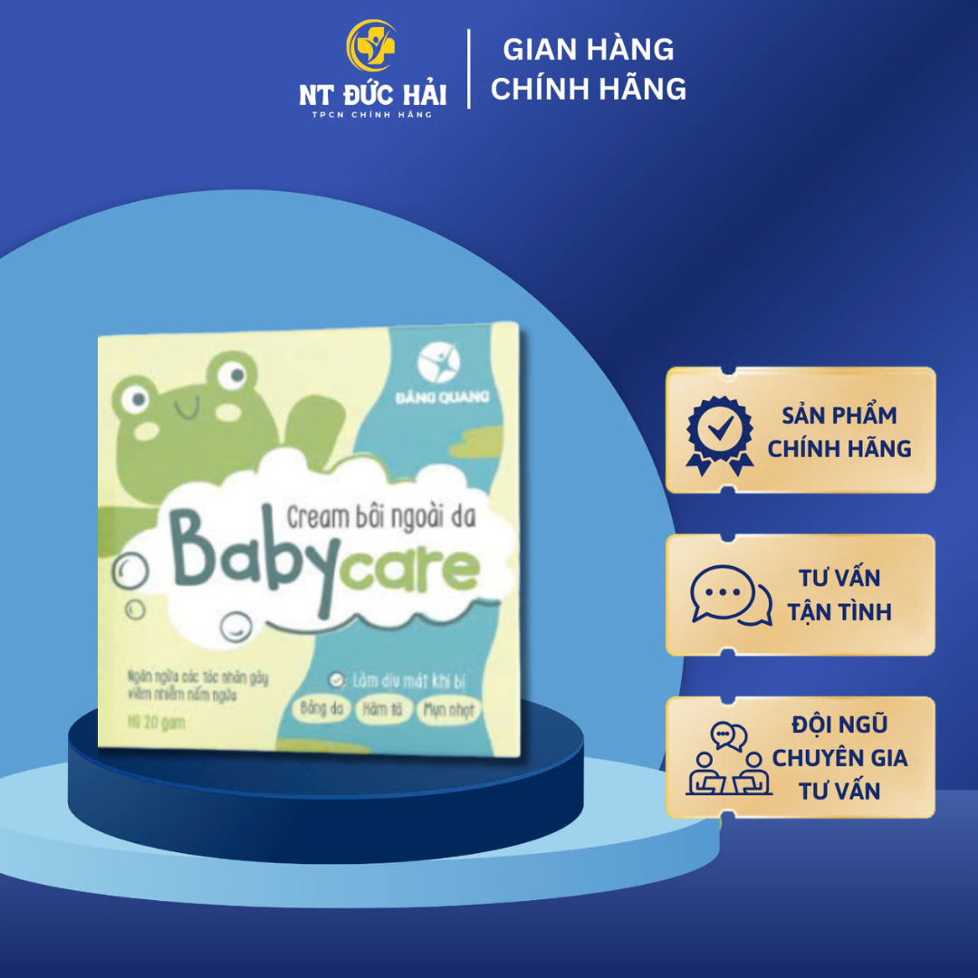 Kem Bôi Da Cho Bé BABY CARE (20g) Giúp Giảm Mẩn Ngứa, Hăm Tã, Chàm Sữa, Dưỡng Ẩm, Côn Trùng Đốt - NT Đức Hải