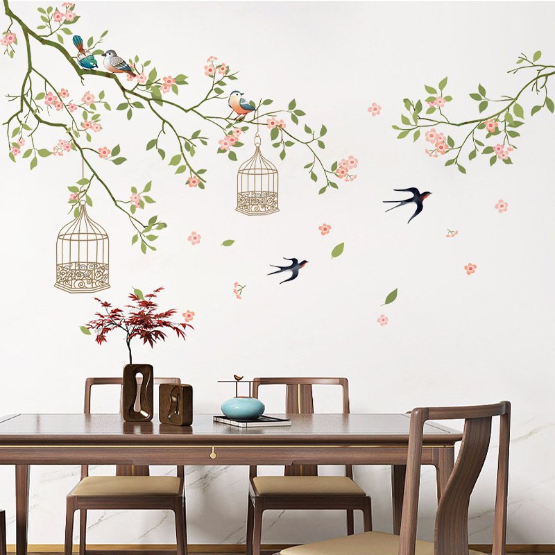 Tranh decal dán tường CHIM ÉN - Tranh dán tường