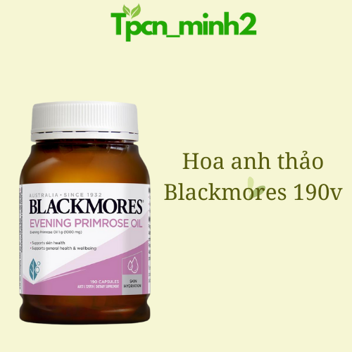  Tinh dầu Hoa Anh Thảo cân bằng nội tiết tố Blackmores Evening Primrose Oil 