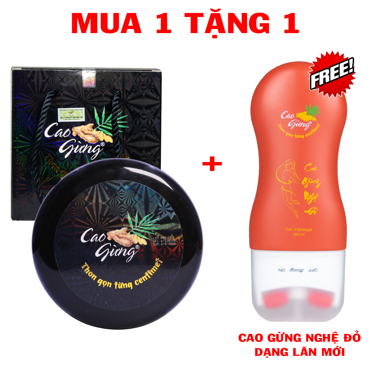 Cao Gừng Tan Mỡ Bụng Thiên Nhiên Việt Tặng Cao Gừng Nghệ Đỏ Dạng Lăn Giúp Đánh Tan Mỡ Thừa Sau Sinh Tốt Hiệu Quả An Toàn