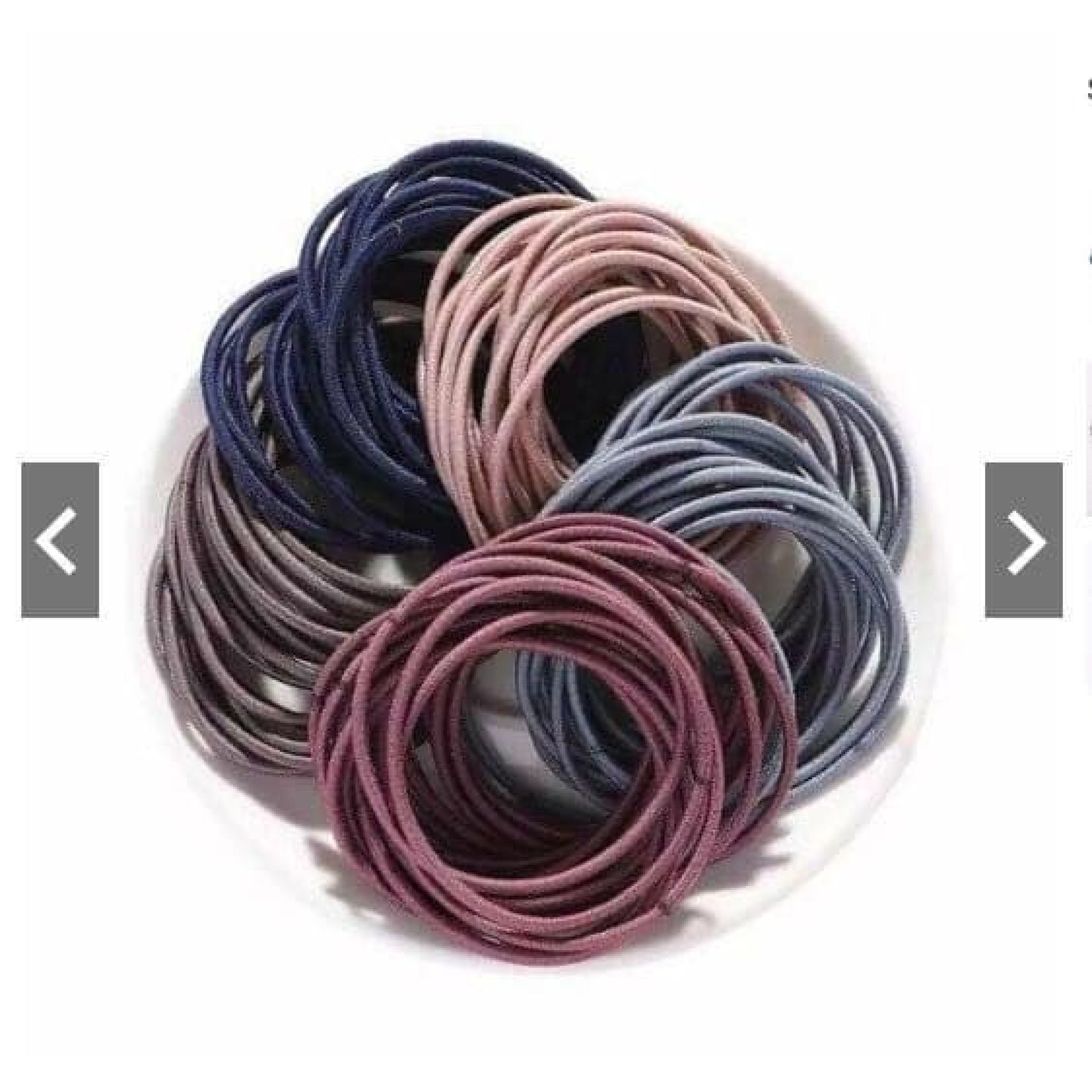 Dây chun buộc tóc Hàn Quốc nhiều màu - Dây thun buộc tóc trơn phong cách, tiện lợi