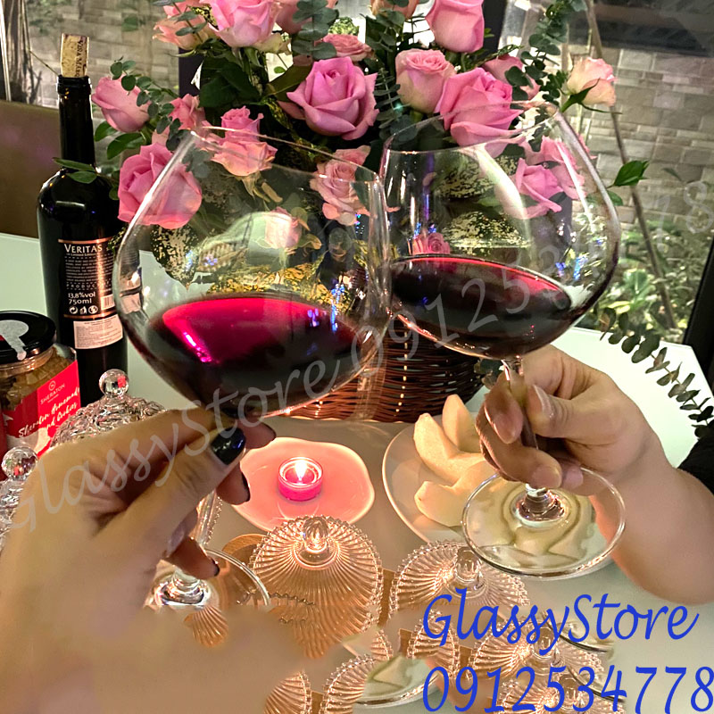 Ly (cốc) vang thủy tinh Ocean Santé Burgundy- 635ml - 1026D22 (Hàng nhập khẩu Thái Lan chính hãng) (1 cái)