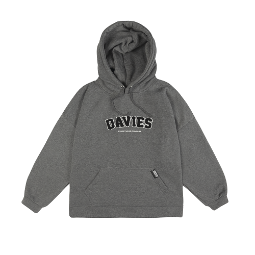 Áo hoodie Davies nam nữ DSS Hoodie Cotton - GREY