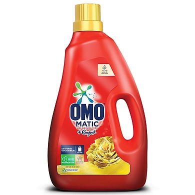 Chai nước giặt Omo cửa trên hương tinh dầu thơm Comfort 2.3lit sản phẩm tốt chất lượng cao cam kết sản phẩm nhận được như hình