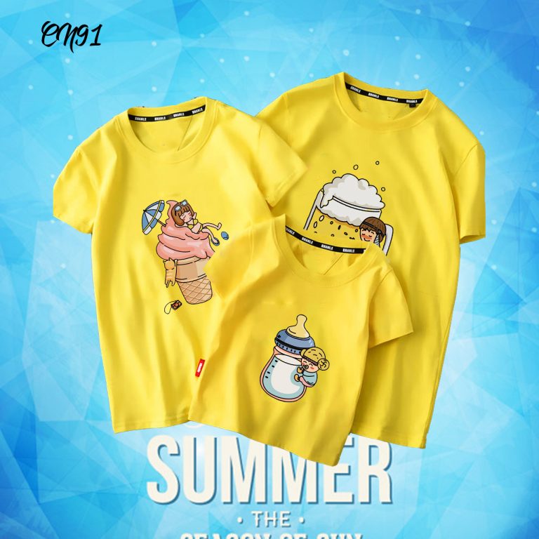 áo thun gia đình đẹp và hot bình sữa que kem bụng bia