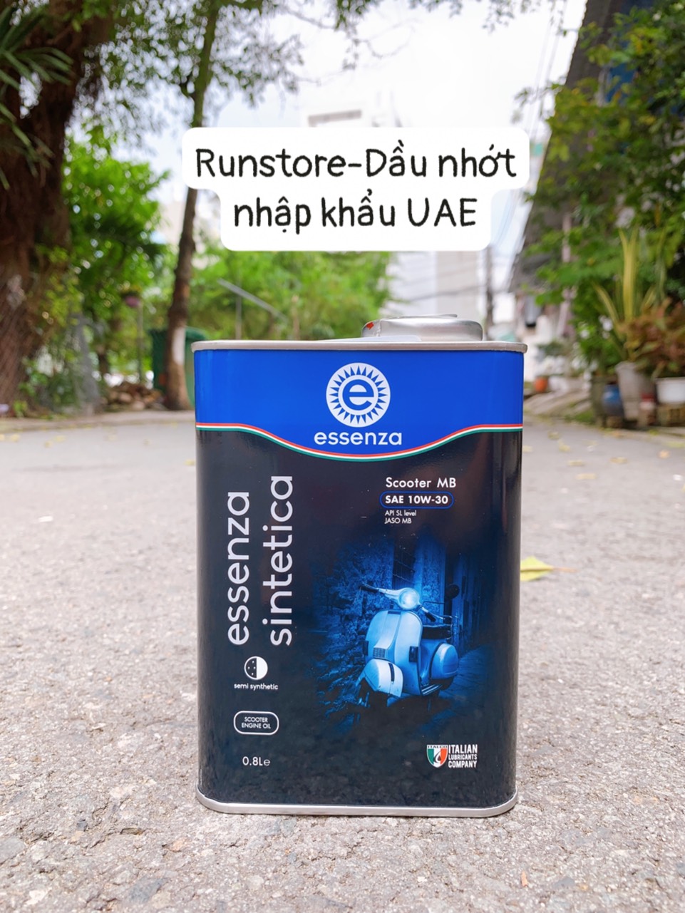 Nhớt xe tay ga essenza sintetica scooter mb sae 10w30 800ml