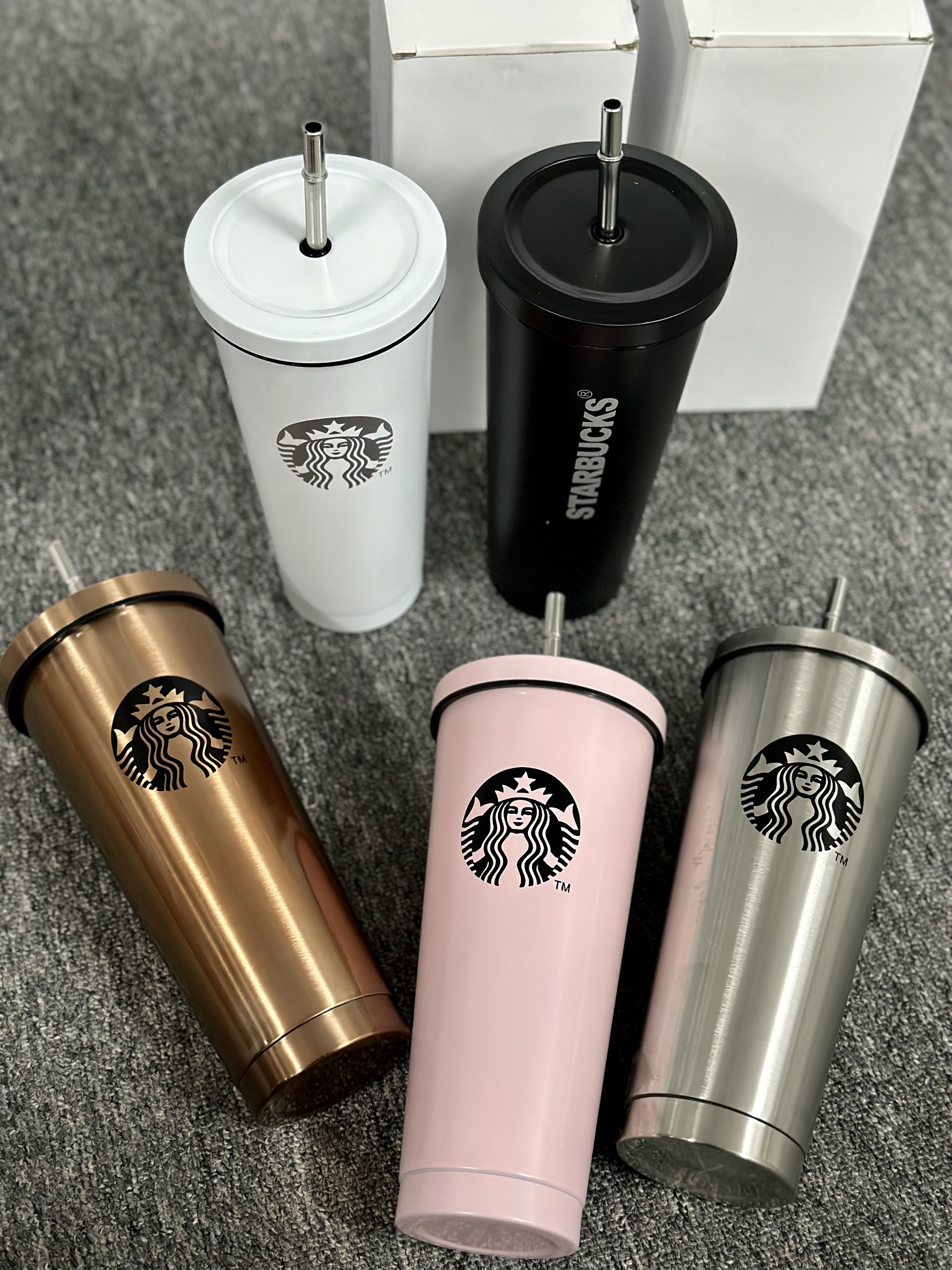  LY GIỮ NHIỆT STARBUCKS 750ML BẰNG INOX 304 KHÔNG HOEN GỈ XỊN XÒ GIỮ NHIỆT SUỐT 12H TẶNG KÈM ỐNG HÚT KIỂU DÁNG SANG TRỌNG THỜI THƯỢNG 