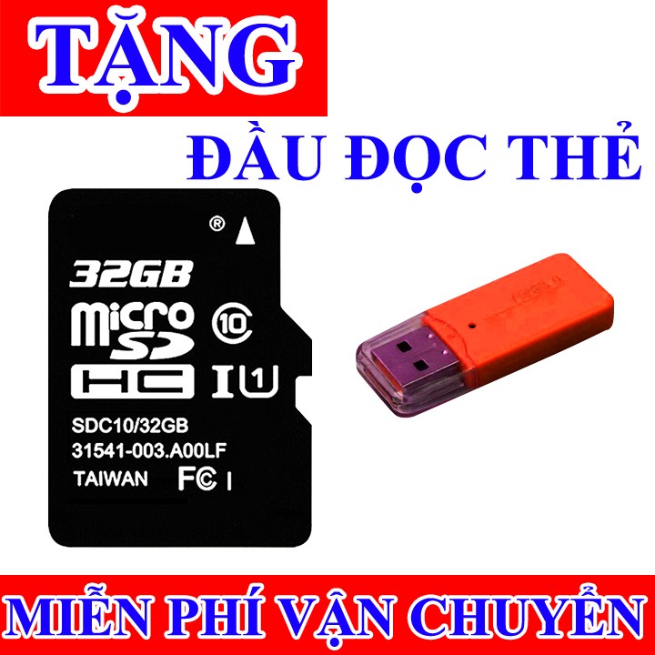 Thẻ nhớ 32gb - có đầu đọc thẻ nhớ
