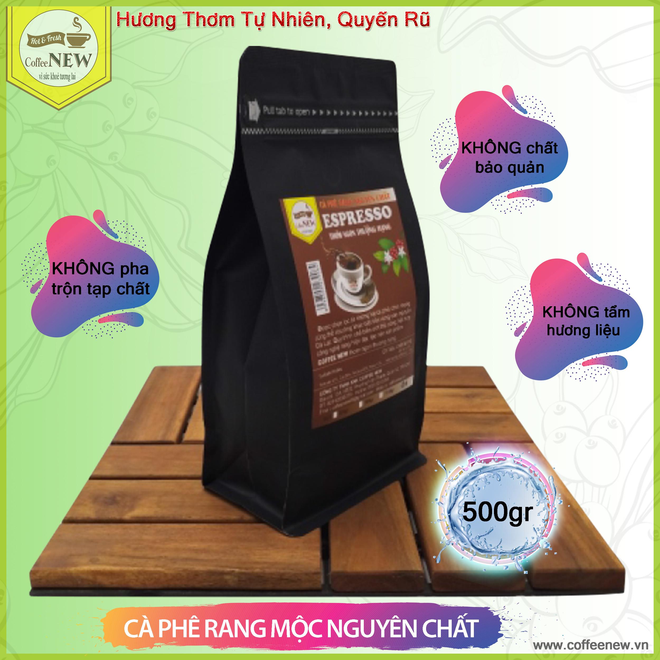 Cafe espresso - rang mộc nguyên chất - thơm thanh thoát - thể chất mạnh - hậu ngọt - coffee new
