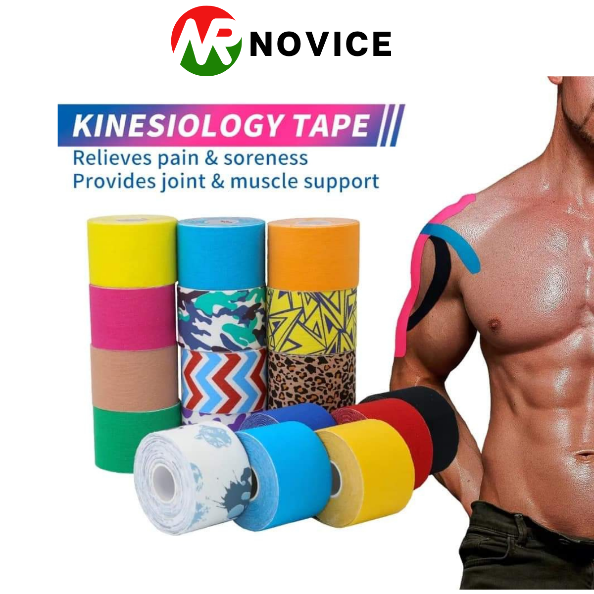 Băng dán cơ thể thao, băng keo dán cơ kinesiology tape